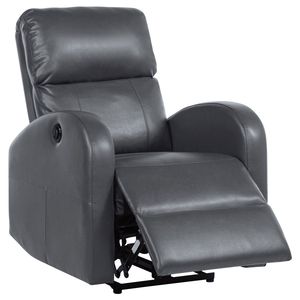 เก้าอี้ปรับเอนเมกเลีย พาวเวอร์สีเทา เบาะนั่งหุ้มผ้าที่นั่งสบาย - Product Image 6