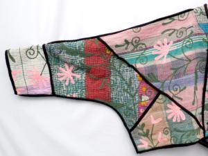 Veste indienne Suzani Kantha écologique, imprimée, 100% coton, col mandarin, confortable - Product Image 4