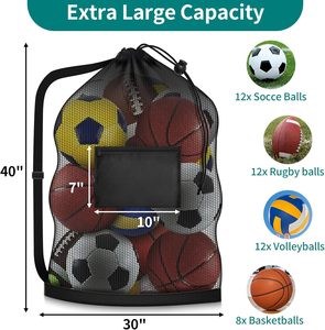 Kids Soccer Sports <b>Backpack</b> High Quality Durable Lightweight Football Training Bag With Ball Holder And Shoe Compartment - Product Image 6