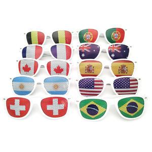 Gafas de Sol Cuadradas Impermeables con Bandera de País para Fanáticos del Fútbol, con Logotipo Personalizado Pintado, para Fiestas Navideñas - Product Image 2