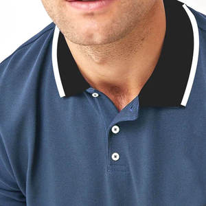 Camisetas Polo Personalizadas para Hombre 100% Algodón Orgánico con Logotipo Bordado, Camiseta de Piqué Suave de Verano - Product Image 3