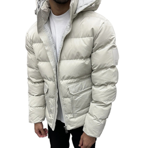Customize Men's Winter Fleece <b>Jacket</b> Windproof Light Weight <b>White</b> Polyester/Nylon Casual Outdoor <b>Jacket</b> - Product Image 6