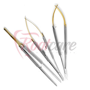 Ensemble de 3 outils de précision Castroviejo : Porte-aiguilles micro, Ciseaux et Pince à épiler – Meilleures ventes - Product Image 6