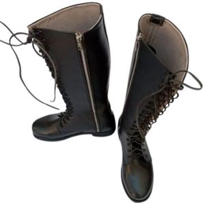 Botas de Montar Largas de Cuero Genuino con Cordones y Bordados, Diseño Personalizado para Mayoristas, Ideales para Invierno y Verano - Product Image 1