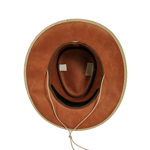High Quality Custom Made Western Style Cowboy Leather Hats Unisex Adult Best Supplier Wholesale Custom Fashion OEM Cheap Price - Product Image 3