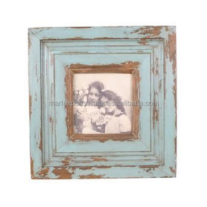 Cadre photo en bois rustique fait main, bois naturel, décoration de maison de style farmhouse, cadre personnalisable pour affichage de photos de famille - Product Image 5