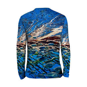 T-shirts de pêche personnalisés en gros OEM, fabricant et fournisseur de marques privées, production en vrac, protection UV, vêtements de sport d'été - Product Image 2