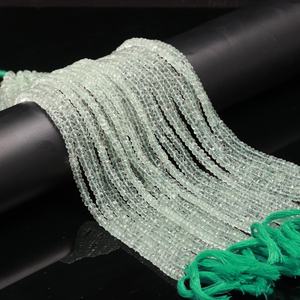 Perles rondes à facettes en améthyste verte AAA 5mm 10 pouces améthyste verte naturelle pour la fabrication de bijoux - Product Image 5