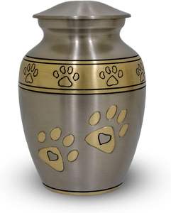 Hermosas Urnas Funerarias Europeas con Estampado de Perro, Ecológicas, Duraderas y Personalizables, para Cenizas de Mascotas, de Metal - Product Image 6