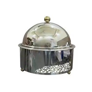 Cacerola con Diseño Martillado y Acabado Plateado para Uso Diario en el Hogar, Calentador de Alimentos, Elegante para Servir y Práctico, Esencial para la Cocina - Product Image 4