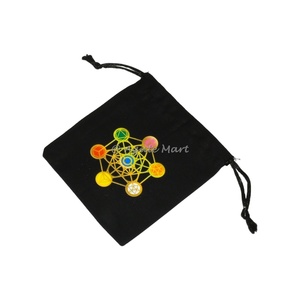 Bolsa de algodón negro de la vida Producto artesanal hecho a mano - Product Image 1