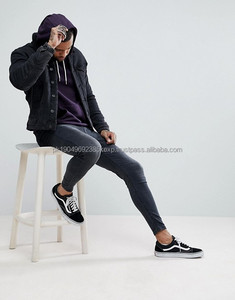 Petites quantités de sweats à capuche en coton de haute qualité, coupe ajustée, pour hommes, pour la salle de sport, sweats à capuche unis pour l'automne - Product Image 5