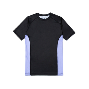 Haut de compression MMA pour homme, noir et vert lime, à séchage rapide, coupe classique, pour entraînement adulte - Product Image 4