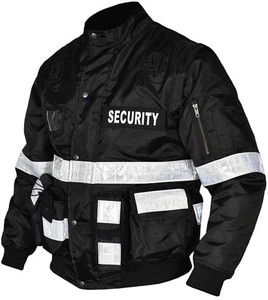 Hi Vis Reflective <b>Safety</b> Winter Jacket Guard Use Workplace <b>Safety</b> Vest Multi Pocket Polyester Customized Security Guard Uniform - Product Image 3
