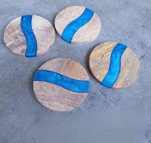 Sous-verres hexagonaux en silicone lavables, résistants à la chaleur, antidérapants, créatifs, géométriques, pour le bureau et le café - Product Image 4