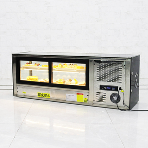 Vitrine réfrigérée commerciale à bord droit, surélevée, avec étiquette personnalisée, pour la présentation d'aliments, <span class=keywords><strong>réfrigérateur</strong></span> pour sushi - Product Image 4