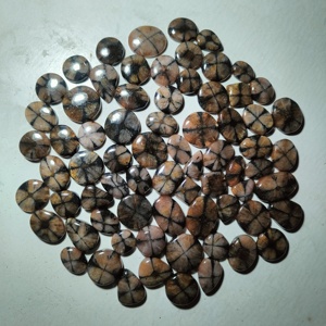 Cuarzo Natural de Calidad Premium, Corte Pera, Gema Suelta Cabujón, Alta Calidad, Parte Posterior Plana, para Fabricación de Joyería de Plata, Colgante - Product Image 1