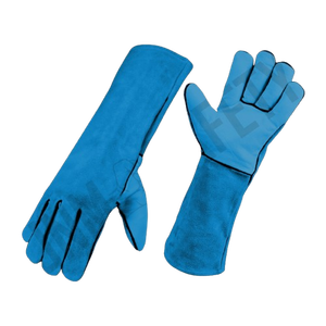 Gants de soudage en cuir pleine fleur grainé, robustes, pour soudeur TIG, protection des mains, gants de travail industriels, sécurité au travail - Product Image 5