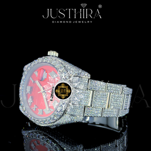 Fully Iced Branded RLX Quartz Watch Moissanite Diamond-Hiphop Jewelry Alloy Glass Dial Engagement Party Wedding Anniversary Gift - Product Image 3