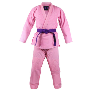 Kimono de BJJ Rouge 100% Coton Coupe Ample Unisexe Adulte Tenue d'Arts Martiaux Durable Teint Uni Respirant 480g En Stock - Product Image 6