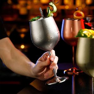 Custom Logo 500ml 18oz Stainless Steel Unbreakable Stem Wine Glass Cocktail Drinkware Goblet for <b>Bar</b> Party Restaurant Hotel - Product Image 3