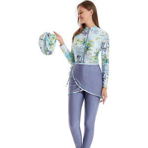 Burkinis Two-Piece Women Long Sleeve Swimsuit 2 Piece Cropped <b>Bathing</b> Suit Burkinis Swimwear Islamic Burkinis Wear - Product Image 1