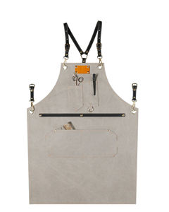 Delantal de Lona de Lujo con Cremallera Ajustable Cruzada en la Espalda, Impermeable, Antichoque, Personalizable para Chef, Barbacoa, Barbero, Carpintero, Taller - Product Image 4