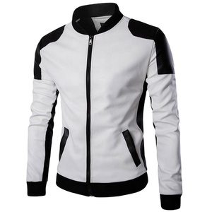 Nueva chaqueta de cuero de invierno para hombre High Street diseño personalizado con cuello alto elegante calidad servicio OEM venta precio barato - Product Image 1