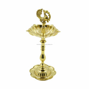 <b>Brass</b> Peacock Diya| Annam Vilakku|<b>Oil</b> <b>Lamp</b> for Puja | Pooja Aarti - Product Image 1