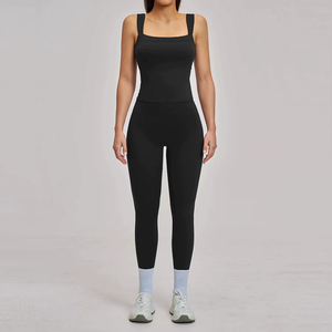 Conjunto Deportivo de Verano para Mujer, 2 Piezas, Traje de Yoga, Ropa Deportiva para Gimnasio, Secado Rápido, Bra Deportivo sin Mangas, Conjunto de Yoga - Product Image 3