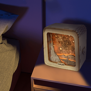 Puzzles en bois 3D pour adultes - Kit modèle ciel étoilé, lumières de nuit, décorations de bureau et cadeaux d'anniversaire pour femmes - Product Image 5