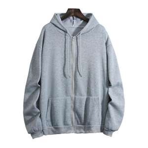 Cardigan de printemps en peluche de style Harajuku pour hommes et femmes manteau à fermeture éclair avec manches longues amples et poches sweats à capuche - Product Image 5