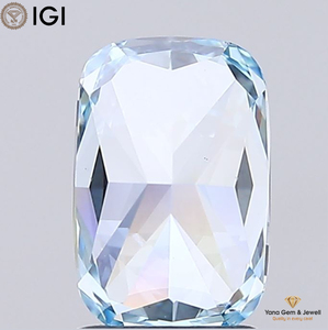 Diamant de laboratoire CVD en forme de coussin, 1,00 carat, certifié IGI, couleur bleu vif fantaisie, clarté VS2, pour bijoux de créateur haut de gamme - Product Image 5