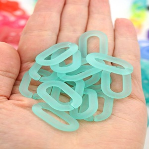 Decorative Matte Resin Chain Links For Unique Purse Straps High Quality Resin Chain Links For Phone Lanyards And <b>Charms</b> - Product Image 5