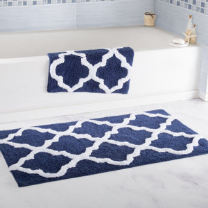 Customised Custom Stripe Bath <b>Mat</b> Door <b>Mat</b> Non Slip Tufted Microfiber Bath Rug Reversible Rectangle Modern Minimalist Design - Product Image 4
