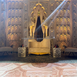 Mughal Heritage Theme <b>Wedding</b> Stage Setup Durable Diya Fiber Reinforced Plastic Indian <b>Wedding</b> Décor - Product Image 1