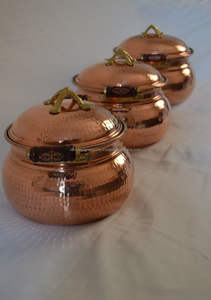 หม้อปรุงอาหารทองแดงมีฝาปิด - Product Image 5