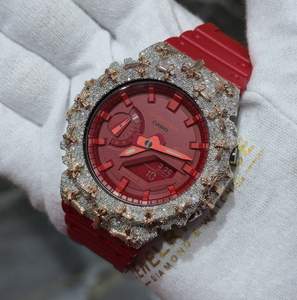 Reloj Shreeji Jewels VVS Moissanite de Alta Calidad con Alarma GPS, Lujoso y Moderno, Analógico, de Acero Inoxidable, Movimiento Mecánico Automático, Resistente al Agua - Product Image 1