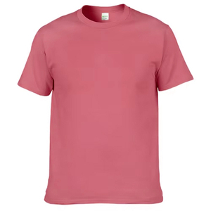Camiseta Básica Lisa de Verano, Informal, de Buena Calidad, con Estampado por Transferencia de Calor, Manga Corta, 100% Algodón, para Hombre - Product Image 1