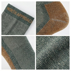 NORTH APPROACH Crew <b>Socks</b> Wool Nylon Thick Winter Hiking Moisture Wicking Adult Outdoor Sports <b>Socks</b> - Product Image 4