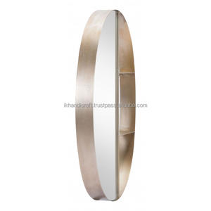 Customised Modern Indian Design Luxury Metal Wall <b>Mirror</b> <b>Shelve</b> for Best-Selling Handcrafted Ramadan Interior Bathroom - Product Image 3
