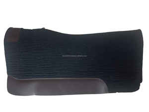 แผ่นสักหลาดขนสัตว์สีดำม้าขี่ม้าตะวันตกแผ่นอานหนังแท้ทาน้ำมันอินเดียสีน้ำตาลเข้มราคาขายส่งที่ดีที่สุด - Product Image 2