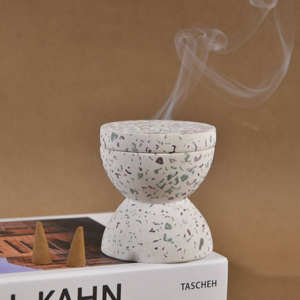 เตาเผาบัคฮูร์ เตาเผาเครื่องหอมเรซิ่น เตาเผาเครื่องหอมหิน ที่วางเครื่องหอมเรซิ่น สำหรับตกแต่งบ้าน ผ่อนคลาย - Product Image 1