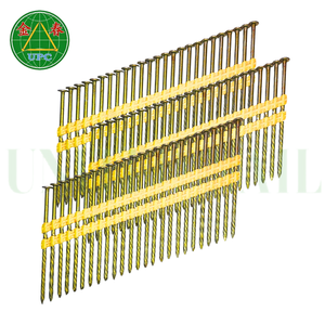 Qualité d'exportation Fabriqué au Vietnam Clous en acier de 3'' x 0.120, 4000 pièces, tête ronde/tige lisse, pour le travail du bois, jaune - Product Image 2