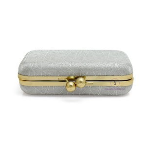 New arrival designer Criss Cross Silver Clutch Women Purse Evening Clutch <b>Bag</b> with Detachable Chain Strap for women Hand <b>Bag</b> - Product Image 3