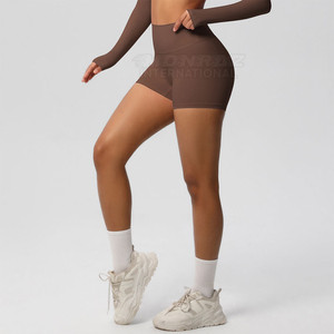 Shorts Deportivos de Cintura Alta para Mujer, Ajustados, con Bolsillos, para Yoga, Entrenamiento y Running, de Compresión, de AMAZING INDUSTRIES - Product Image 2