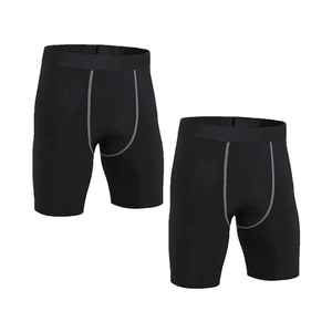 Men's <b>Compression</b> <b>Shorts</b> Windproof Breathable Sportswear Gym Fitness Legging Drawstring Closure Mid Waist Casual Front Logo - Product Image 1