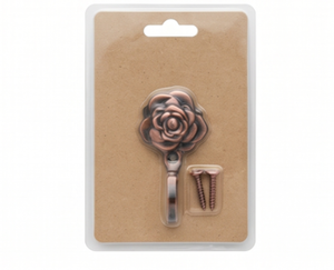 Vintage Style Rose Wall <b>Hook</b> Metal Rust Resistant Flower Design Single <b>Hook</b> for Clothing Display Door Hanger Stylish Home Accent - Product Image 6