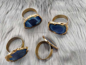 Anneau de serviette en AGATE rose, 1 pièce, décoration de TABLE - Product Image 4