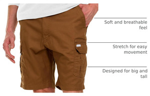 Custom Men Cargo Shorts Relaxed Fit Casual Men's Cargo Shorts Outdoor Design Solid Cotton Fabric Pocketed Waterproof Breathable - Product Image 5